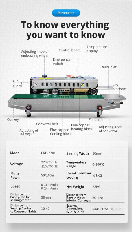เครื่องซีลสายพาน FRB-770